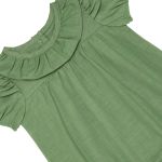 Body vestido c/ Gola em algodão Verde Oliva - Bibe