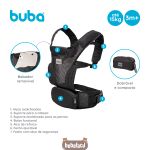 Mochila Canguru para bebê Preto (3m+) - Buba