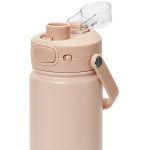 Garrafa Térmica Inox Parede Dupla 600ml Bege (3a+) - Buba