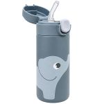 Garrafa Térmica Inox Parede Dupla Cloudy Azul 320ml (3a+) - Buba