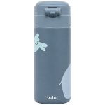 Garrafa Térmica Inox Parede Dupla Cloudy Azul 320ml (3a+) - Buba