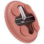 Pratinho em Inox e Silicone com Divisórias e Ventosa Rosa (6m+) - Buba