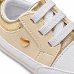 Tênis Casual Hearts Dourado - Baby i
