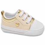 Tênis Casual Hearts Dourado - Baby i