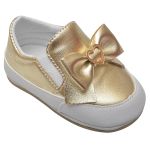 Tênis Slip On Baby Dourado Hearts - Baby i