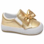 Tênis Slip On Baby Dourado Hearts - Baby i