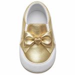 Tênis Slip On Baby Dourado Hearts - Baby i