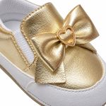 Tênis Slip On Baby Dourado Hearts - Baby i
