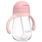 Copo com Dispositivo e Alça Removível Rosa 350ml (12m+) - Buba