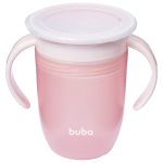 Copo 360° com Alça Rosa 210ml (12m+) - Buba