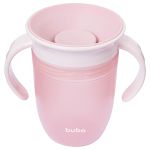 Copo 360° com Alça Rosa 210ml (12m+) - Buba