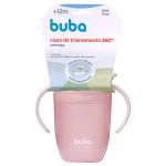 Copo 360° com Alça Rosa 210ml (12m+) - Buba