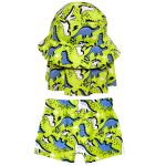 Conjunto de banho Dinos: Boné + Shorts c/ proteção UV FPS +50 - Tip Top