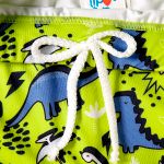 Conjunto de banho Dinos: Boné + Shorts c/ proteção UV FPS +50 - Tip Top