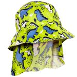 Conjunto de banho Dinos: Boné + Shorts c/ proteção UV FPS +50 - Tip Top