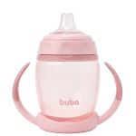 Copo com Alça Removível Rosa 250ml (6m+) - Buba