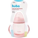 Copo com Alça Removível Rosa 250ml (6m+) - Buba