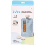 10 Sacos Reutilizáveis para Alimentos com 2 Colheres - Buba