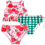 Conjunto de banho Biquíni Cropped c/ proteção UV FPS +50 Apple - Tip Top