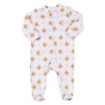 Pack 2 Macacões Longos Zíper em Algodão Egípcio Teddy Girl - Coquelicot