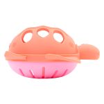 Mordedor com Chocalho em Silicone Tartaruga Rosa (4m+) - Buba
