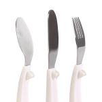 Kit 3 Talheres BubaZoo Off White (6m+) - Buba