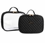 Kit 2 Necessaires Organizadoras Aurora Preto - Just Baby