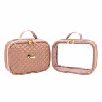 Kit 2 Necessaires Organizadoras Aurora Rosé - Just Baby
