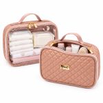 Kit 2 Necessaires Organizadoras Aurora Rosé - Just Baby