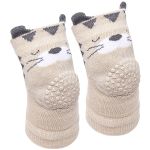 Joelheira Antiderrapante Tigre Bege (6m+) - Buba