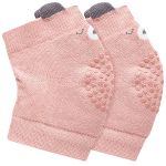 Joelheira Antiderrapante Urso Rosa (6m+) - Buba