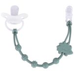 Prendedor de Chupeta em Silicone Cloudy Verde (3m+) - Buba