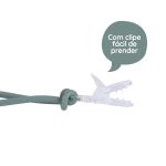 Prendedor de Chupeta em Silicone Cloudy Verde (3m+) - Buba