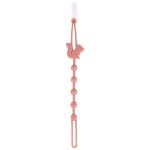 Prendedor de Chupeta em Silicone Cloudy Rosa (3m+) - Buba