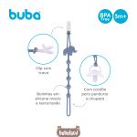 Prendedor de Chupeta em Silicone Cloudy Azul (3m+) - Buba