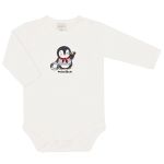 Body longo c/ Calça em algodão egípcio Pinguim Navy - Mini & Co.