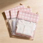 Kit Organizador 3 Saquinhos Porta Roupinhas Maternidade Vichy Rosa – Just Baby