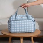 Bolsa Maternidade Vichy Azul - Just Baby