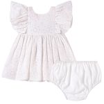 Vestido Babadinhos c/ Calcinha em laise Branco - Tip Top