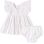 Vestido Babadinhos c/ Calcinha em laise Branco - Tip Top