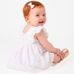 Vestido Babadinhos c/ Calcinha em laise Branco - Tip Top