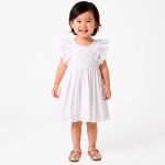 Vestido Babadinhos em laise Branco - Tip Top