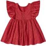 Vestido Babadinhos c/ Calcinha em laise Vermelho - Tip Top
