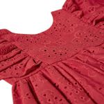 Vestido Babadinhos c/ Calcinha em laise Vermelho - Tip Top