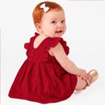 Vestido Babadinhos c/ Calcinha em laise Vermelho - Tip Top