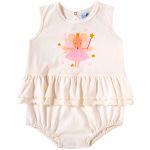 Body Vestido Babadinhos Banho de Sol em meia malha Fadinha - Tip Top