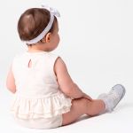 Body Vestido Babadinhos Banho de Sol em meia malha Fadinha - Tip Top