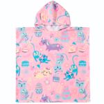 Toalha Poncho de Praia atoalhado Gatinha Uni -  Tip Top