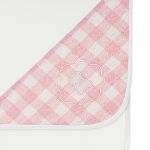 Manta em algodão egípcio Urso Vichy Rosa - AC Baby