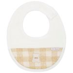Kit 2 Babadores em atoalhado Urso Vichy Bege - AC Baby